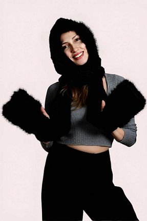 کلاه مشکی زنانه Uniquetrenders - کد 881054108