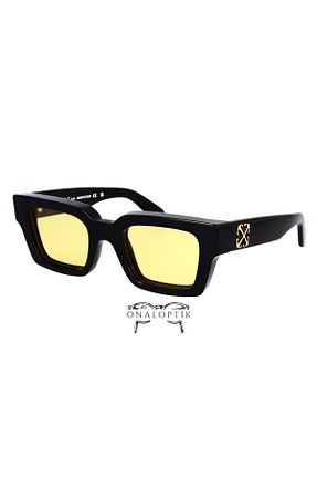عینک آفتابی مشکی زنانه 50 OFF WHITE - کد 880929083