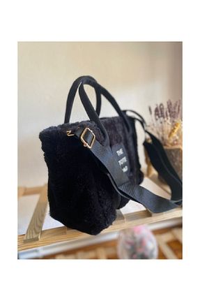 کیف دوشی مشکی زنانه پارچه ای Genel Markalar - کد 880937583