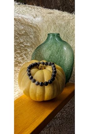 دستبند جواهر مشکی زنانه سنگ طبیعی Pure Gem - کد 870029660