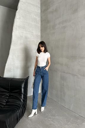 شلوار جین آبی زنانه پاچه پهن XRAY JEANS - کد 880953492