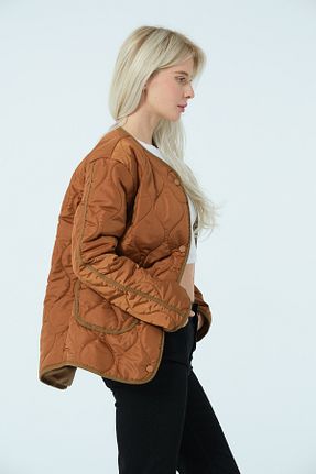 کاپشن قهوه ای زنانه گشاد VALUE FASHION - کد 880965033