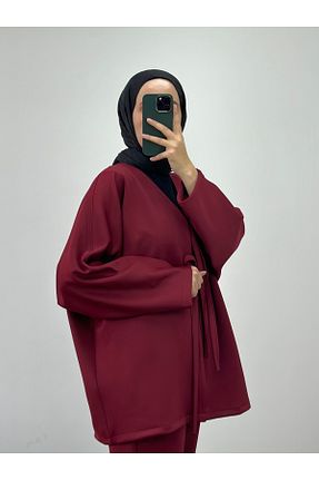تونیک زرشکی پلی استر CHUL - کد 881044652