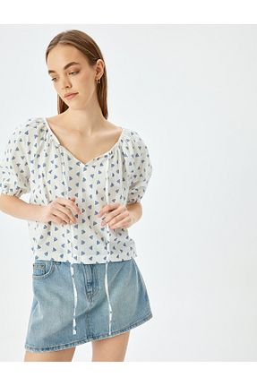 بلوز سبز زنانه ساده Koton - کد 881061431