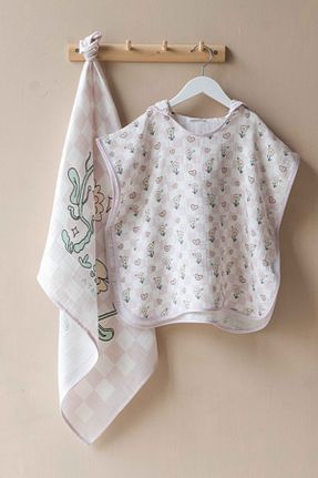 پانچو سفید بچه گانه پنبه ای Atelier Babbi - کد 844104337