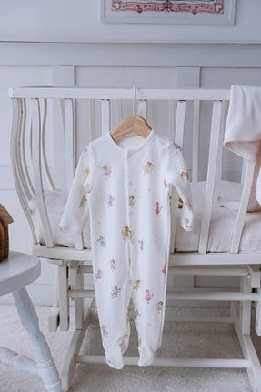سرهمی خواب سفید بچه گانه پنبه ای Atelier Babbi - کد 786586179