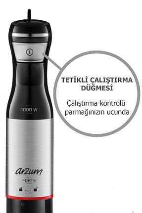 ست بلندر مشکی 800 - 1200 Watt Arzum - کد 674362059