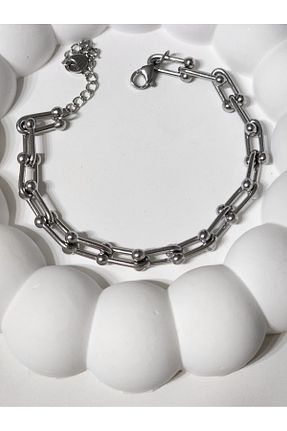 دستبند استیل (فولاد) متالیک زنانه استیل (فولاد) Lujo - کد 881097328