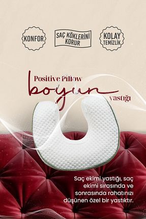 بالش سفید پنبه ویسکون Positive Pillow - کد 786614295