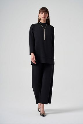 ست بالاتنه و پائین تنه حجاب مشکی زنانه رگولار Nuss - کد 881135392