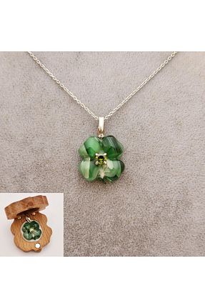 گردنبند نقره سبز زنانه 925 عیار RETERNITY - کد 850811194