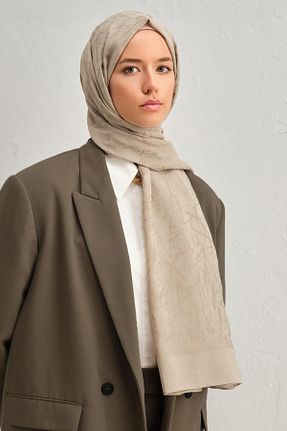 شال سفید زنانه پنبه ای Armine - کد 891441152