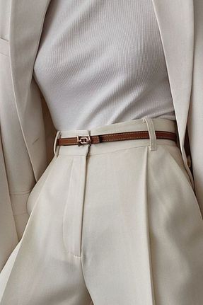 کمربند قهوه ای زنانه چرم مصنوعی H&E LUXURY DESIGN - کد 881198215