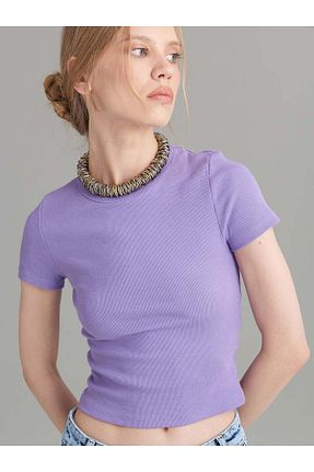 تیشرت بنفش زنانه Fitted Rivus - کد 752859991