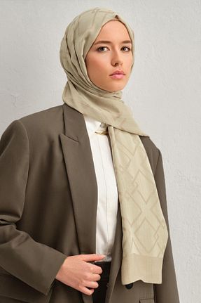 شال بژ زنانه پنبه ای Armine - کد 891441597