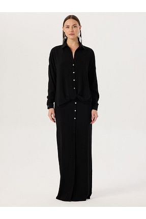 لباس مشکی زنانه بافتنی Rivus - کد 752859720