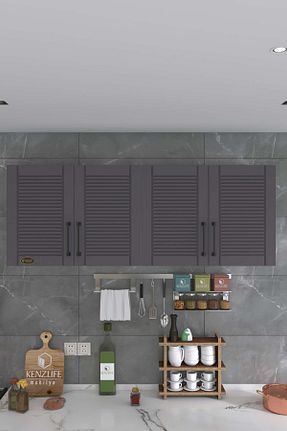 کابینت های آماده آشپزخانه طوسی Suntalam Kenzlife - کد 881220582