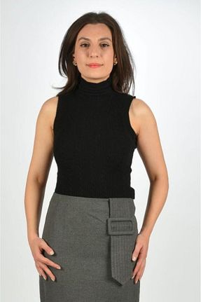 پلیور مشکی زنانه ساده Butik - کد 881216549