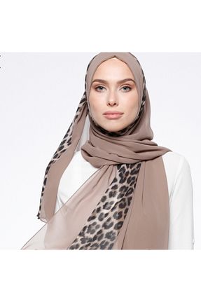 شال بژ زنانه شیفون Differenza - کد 881227300