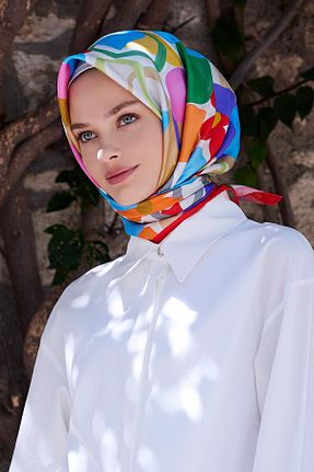 روسری رنگی İpek Tivil Belli - کد 881215549