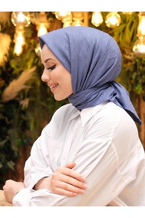 روسری آبی پنبه ای Sultan Eşarp - کد 679379524