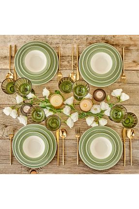 سرویس غذاخوری سبز 4 نفره Bella Maison - کد 787873865
