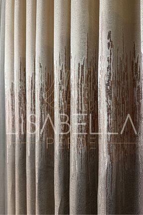 پرده زمینه بژ ساتن LisabellaHome - کد 879334398