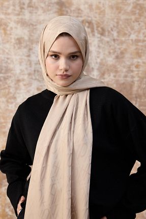 شال قهوه ای زنانه İpekhan - کد 881262690