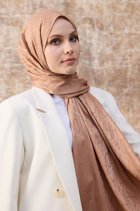 شال قهوه ای زنانه İpekhan - کد 881262609