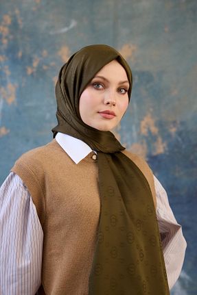 شال خاکی زنانه İpekhan - کد 881262465