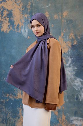 شال بنفش زنانه İpekhan - کد 881262768