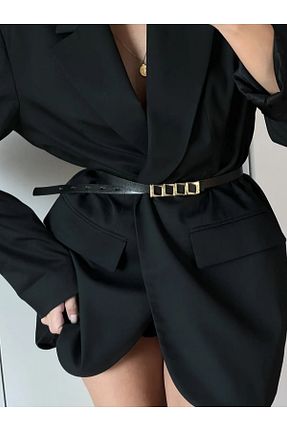 کمربند مشکی زنانه چرم مصنوعی ZR Accessory - کد 881266978