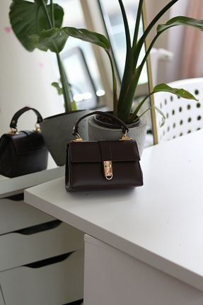 کیف دوشی قهوه ای زنانه چرم مصنوعی Moom Bag - کد 881267268