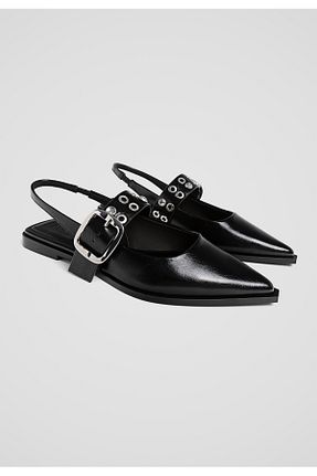 کفش لوفر مشکی زنانه چرم مصنوعی Stradivarius - کد 37733408