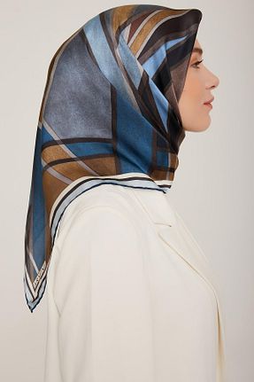 روسری سرمه ای İpek Tivil Armine - کد 355827807