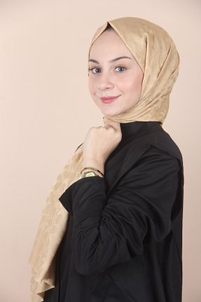 شال قهوه ای زنانه ویسکون Sima - کد 782584163