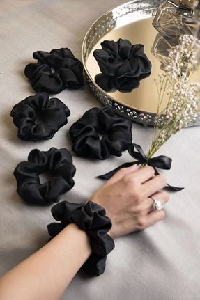 گیره سر مشکی زنانه ساتن Lady Dolce LD - کد 881286071