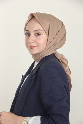 روسری قهوه ای پنبه ای Emproyal - کد 854414168