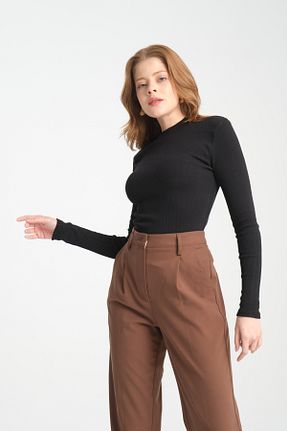 بلوز مشکی زنانه ساده Lisirru - کد 881321183