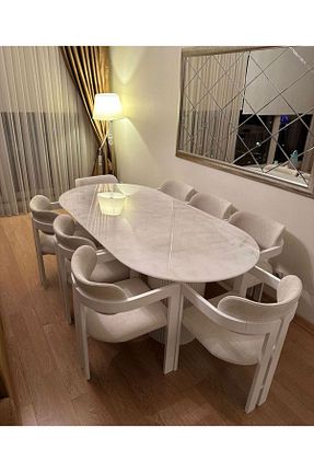 میز آشپزخانه سفید Sabit Home - کد 881355071