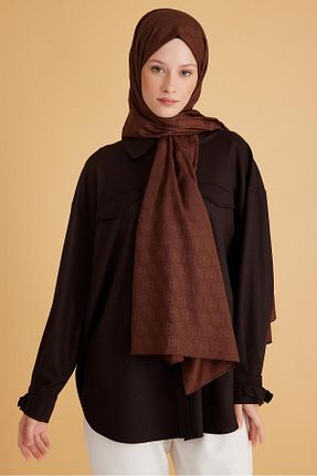 شال طوسی زنانه پلی استر Belli - کد 881329231