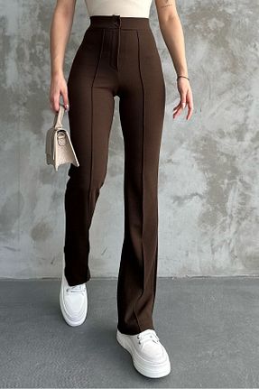 شلوار قهوه ای زنانه پنبه - پلی استر - الاستین macharel jeans - کد 329968057