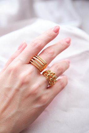 انگشتر جواهر طلائی زنانه زیرکن AURRARİ - کد 84461371