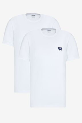تیشرت سفید مردانه رگولار Wrangler - کد 881374487