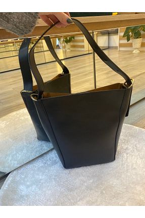 کیف دوشی مشکی زنانه چرم مصنوعی Güneş stil - کد 881380101