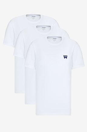 تیشرت سفید مردانه رگولار Wrangler - کد 881374522