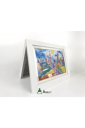 قاب عکس سفید 1 پارچه Atölye Avangart - کد 742452761