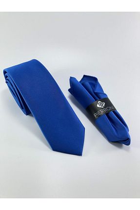 کراوات سرمه ای مردانه میکروفیبر PİERRONİ - کد 58638952