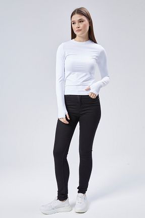 بلوز سفید زنانه ساده Maison La Femme - کد 867580251
