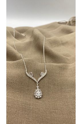 ست نقره سفید زنانه زیرکن SURA SILVER - کد 881431141